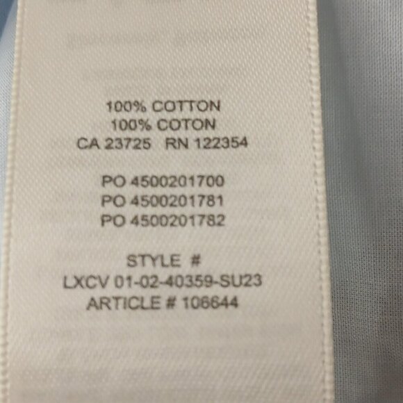 NWT Aritzia Babaton Marilyn Oversized Button-up Blouse in Glimmer Baby Blue XL - Picture 10 of 10